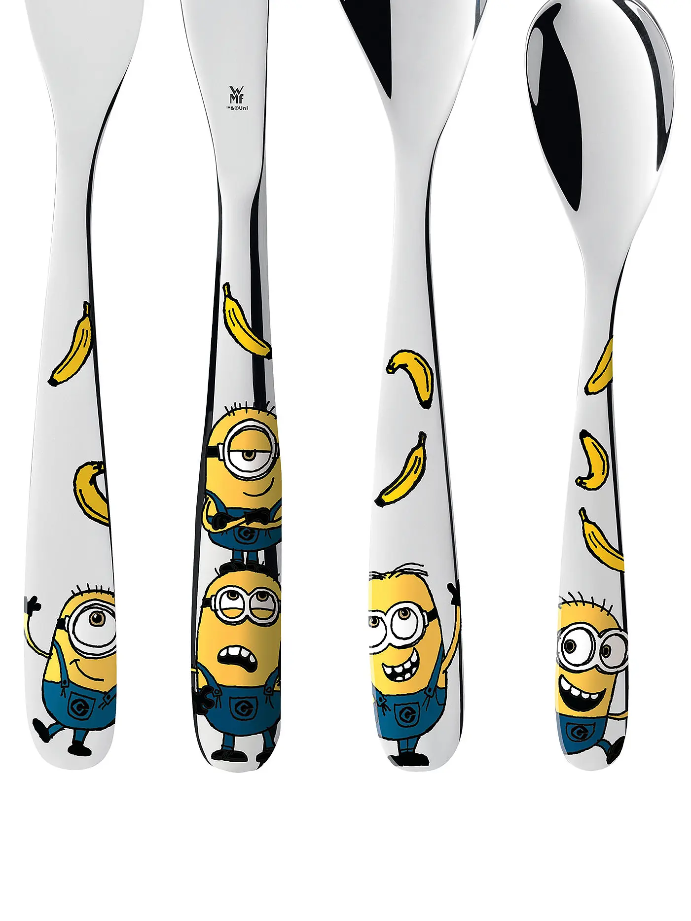 WMF | Kinderbesteck-Set 4-teilig Minions | 